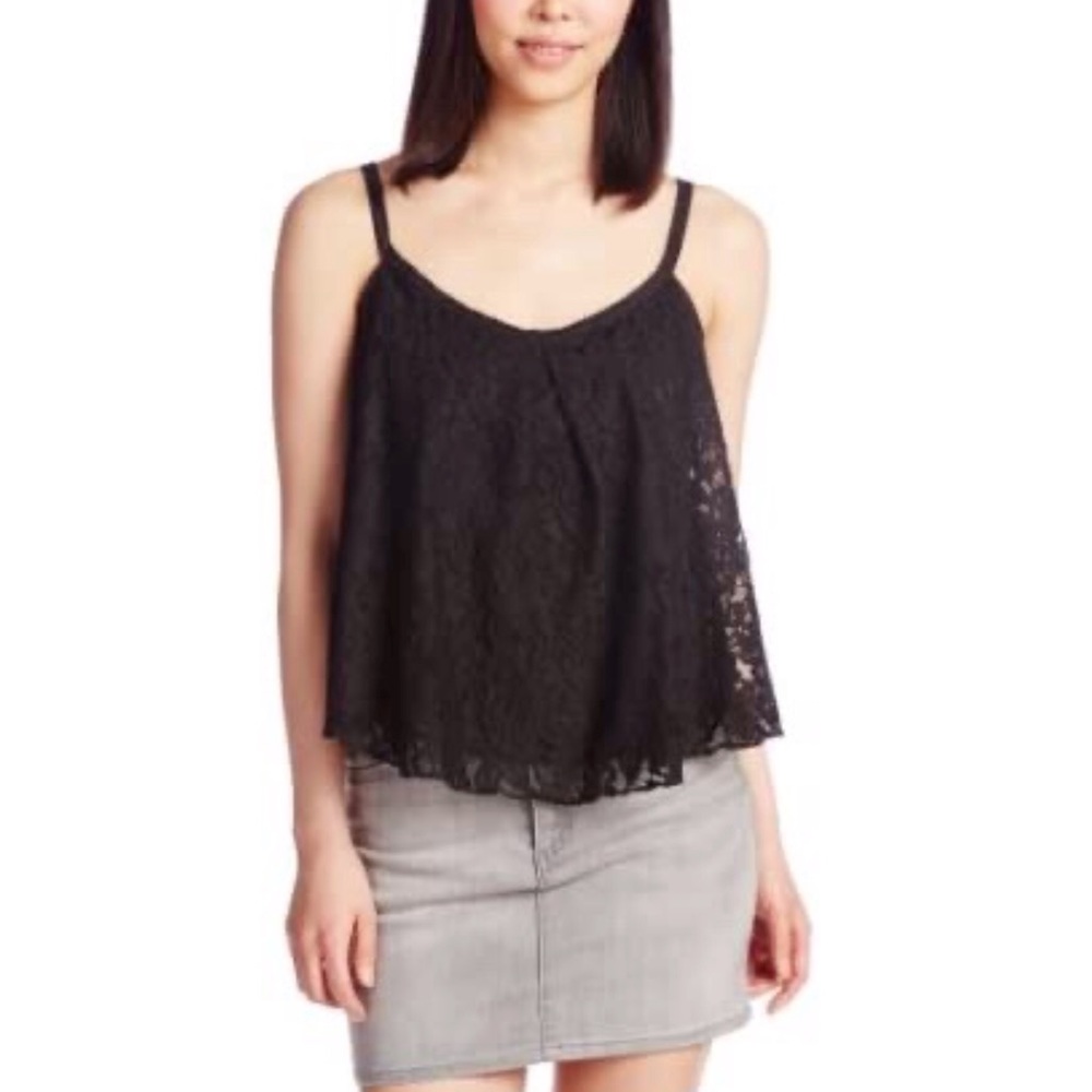 Guess summer black lace top